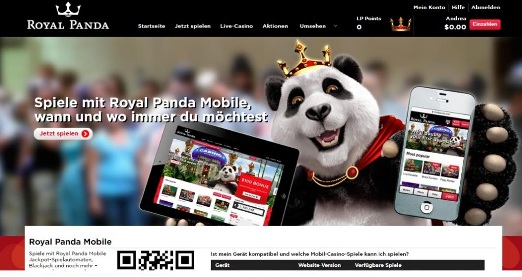 royal panda login