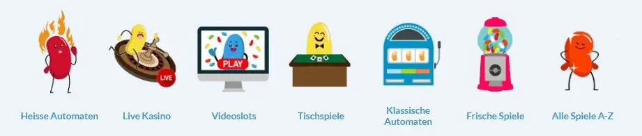 JellyBean Casino Spielarten