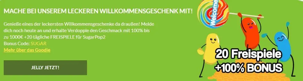 JellyBean Casino Willkommensbonus