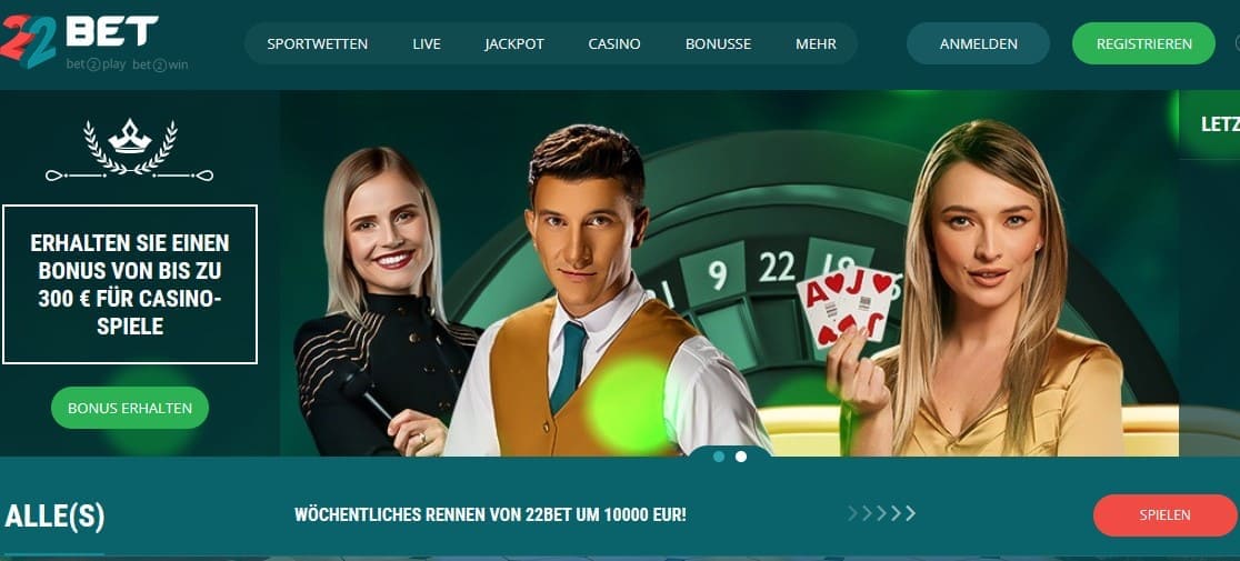 22Bet curacao Casino