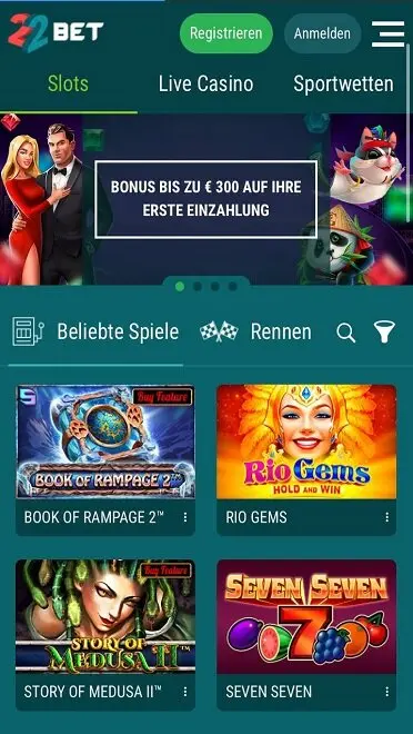 22bet mobile casino Anmelden