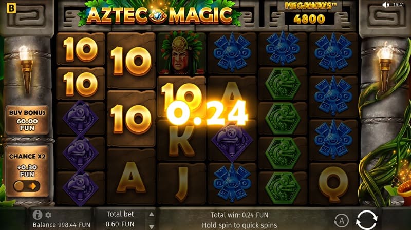 1 euro casino aztec magic megaways