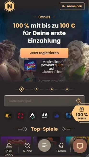 National mobile Casino anmelden