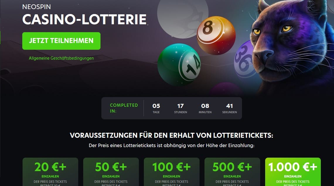 Neo Spin Casino Lotterie