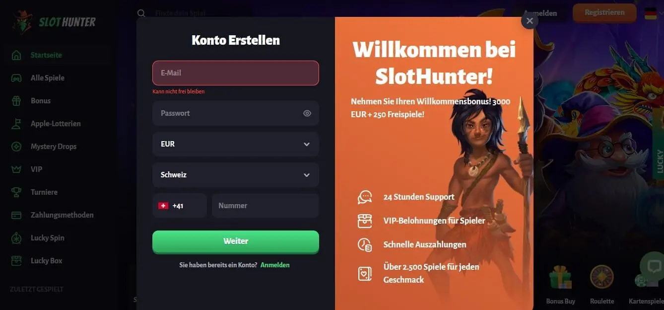 Slothunter Casino casino bonus ohne einzahlung