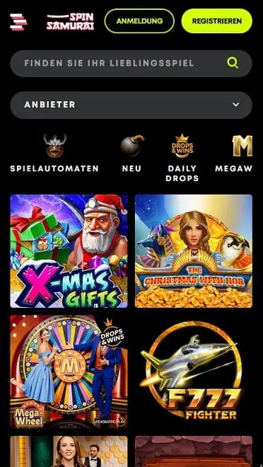 Spin Samurai Casino Mobile Spiele